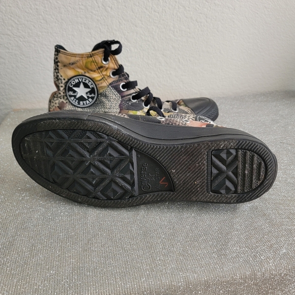 Converse Chuck Taylor 553294F Women's Digital Black Pink Floral Print Size 7.5 - Picture 4 of 6